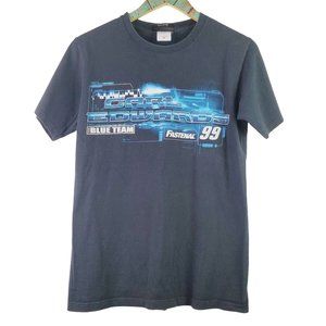 Vtg Chase Authentic Carl Edwards Fastenal The Blue Team Nascar 99 T-Shirt Sz S